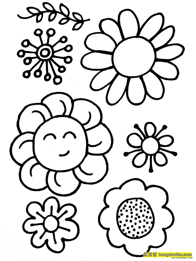 几种简单的花朵简笔画,几种简单的花朵简笔画图片大全